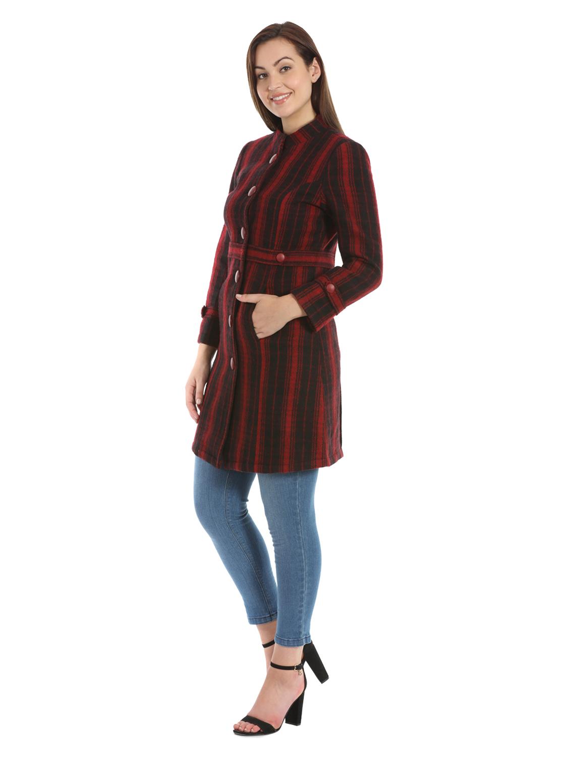 red belted wool other coat - 16711770 - Zoom Image - 2