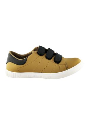 tan leatherette slip on sneakers - 16711856 - Standard Image - 2