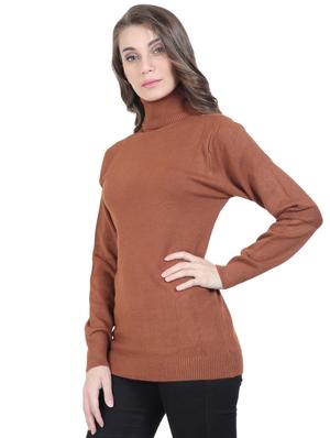 turtle neck solid pullover - 16712006 - Standard Image - 2