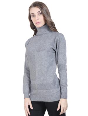 turtle neck solid pullover - 16712010 - Standard Image - 2