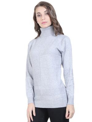 turtle neck solid pullover - 16712011 - Standard Image - 2