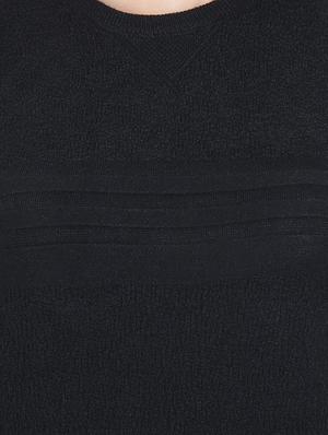 round neck solid pullover - 16712012 - Standard Image - 5