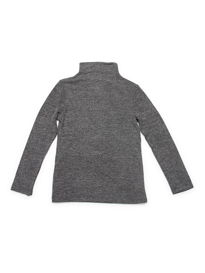 grey cotton blend regular top - 16712146 - Zoom Image - 2