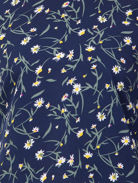 boat neck floral top - 16712331 - Zoom Image - 5