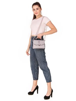 grey polyester regular sling bag - 16712577 - Standard Image - 5