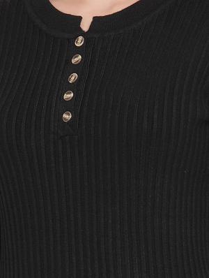 round neck solid pullover - 16712709 - Standard Image - 5