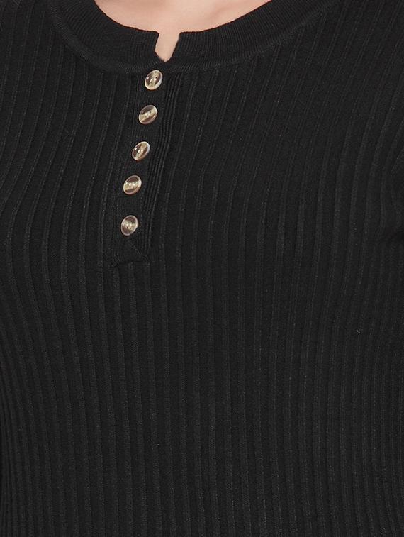 round neck solid pullover - 16712709 - Zoom Image - 5