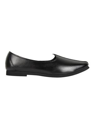 black leatherette slip on jutis - 16712929 - Standard Image - 2