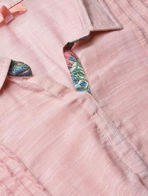 solid pintucks kurta sharara set - 16712963 - Standard Image - 5