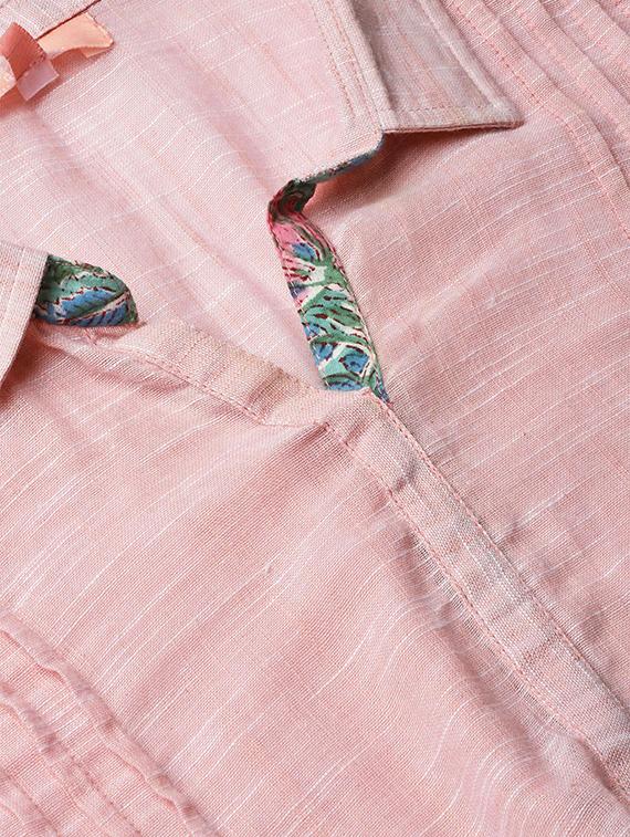 solid pintucks kurta sharara set - 16712963 - Zoom Image - 5