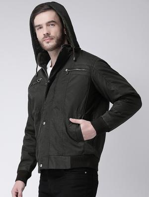 green solid bomber jacket - 16713495 - Standard Image - 2