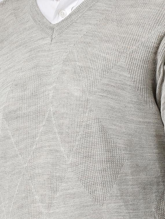 grey solid pullover - 16713507 - Zoom Image - 5