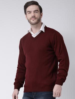 red solid pullover - 16713510 - Standard Image - 2