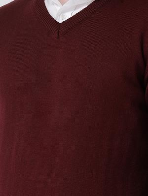 red solid pullover - 16713510 - Standard Image - 5