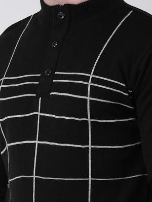 black checkered pullover - 16713512 - Standard Image - 5