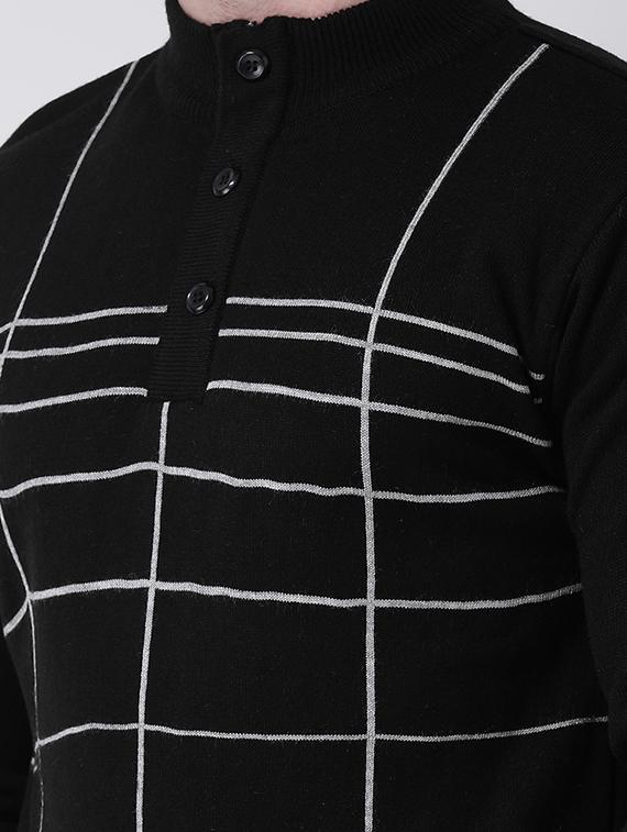 black checkered pullover - 16713512 - Zoom Image - 5