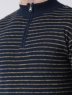 navy blue striped pullover - 16713526 - Standard Image - 5