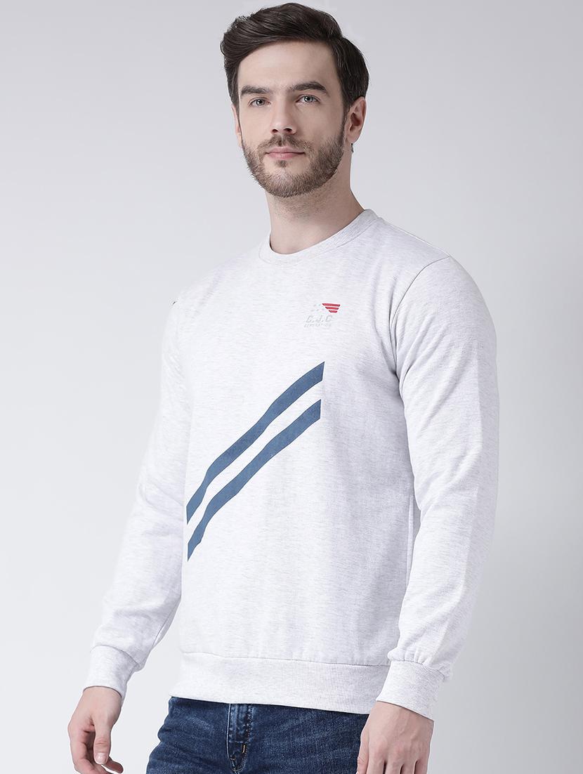 grey striped sweatshirt - 16713552 - Zoom Image - 2