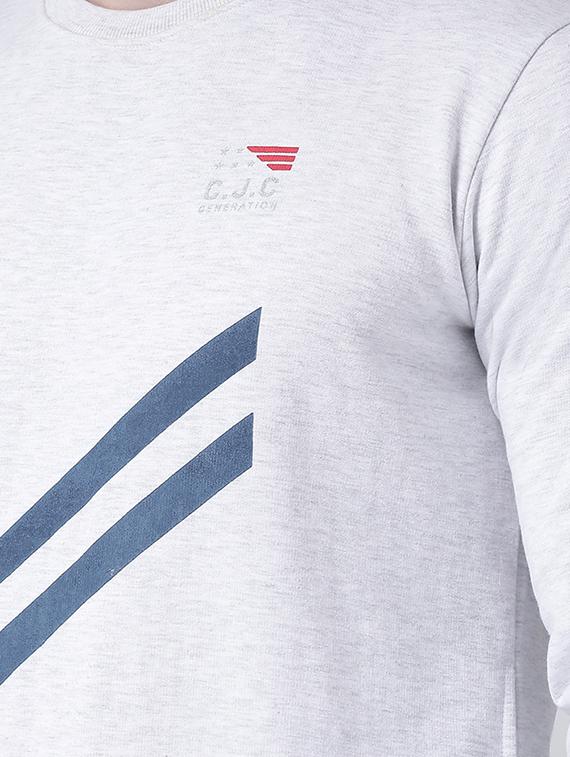 grey striped sweatshirt - 16713552 - Zoom Image - 5
