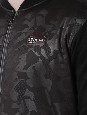black printed casual jacket - 16713556 - Standard Image - 5