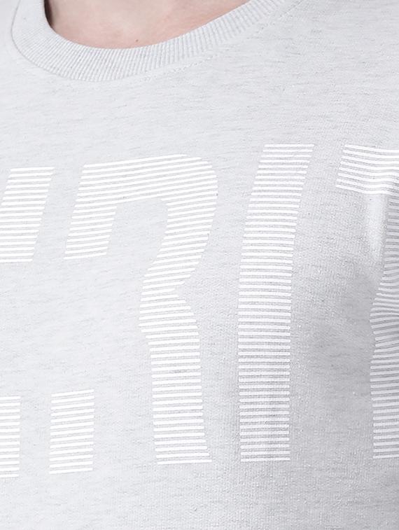 grey front print sweatshirt - 16713569 - Zoom Image - 5