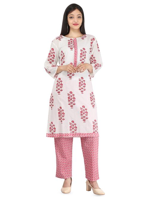 floral printed kurta palazzo set - 16713576 - Very Small Image - 1