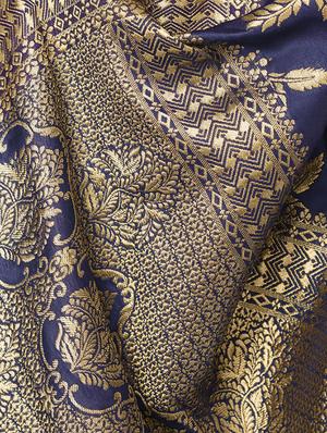 floral banarasi saree with blouse - 16713594 - Standard Image - 2