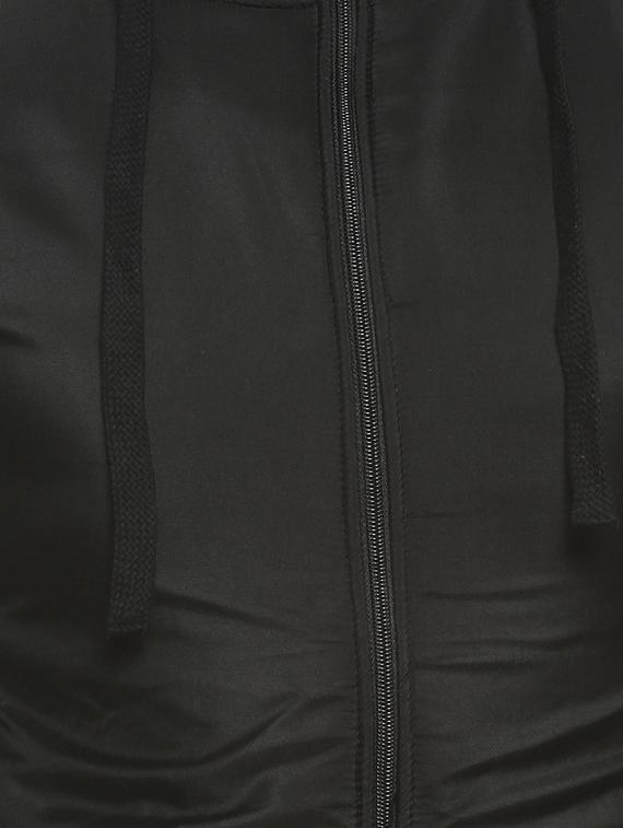 black solid casual jacket - 16713887 - Zoom Image - 5