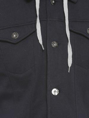 blue color block casual jacket - 16713888 - Standard Image - 5