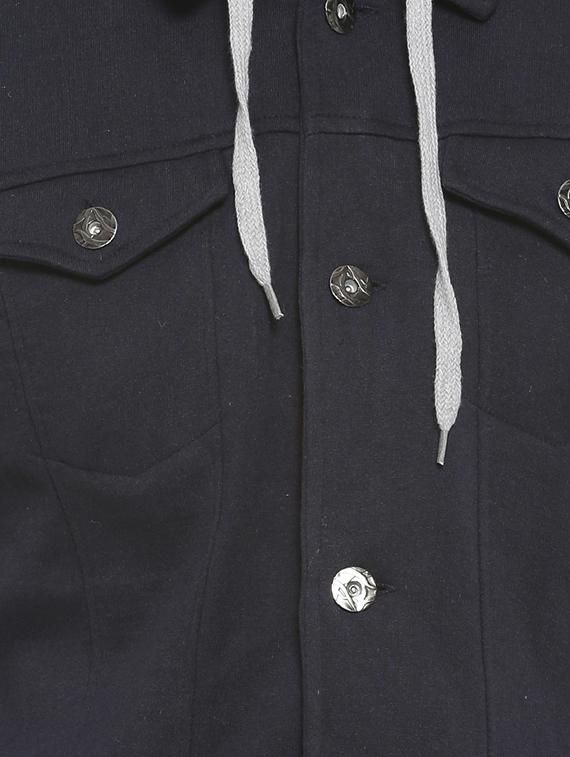 blue color block casual jacket - 16713888 - Zoom Image - 5