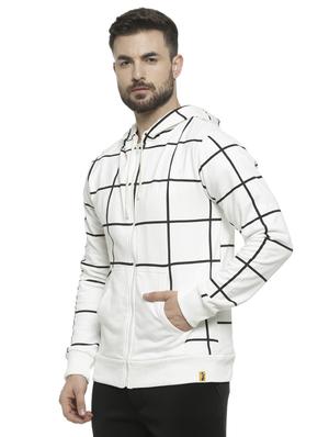 white checkered hooded sweatshirt - 16713895 - Standard Image - 2