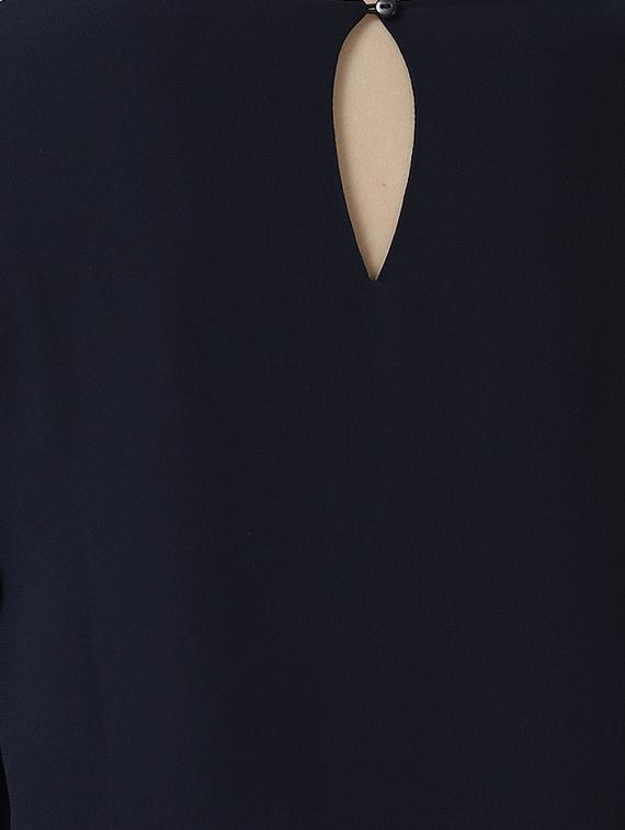 embellished detail round neck a-line dress - 16713927 - Zoom Image - 5
