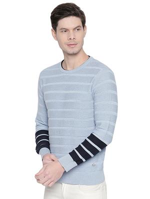 light blue striped pullover - 16713989 - Standard Image - 2