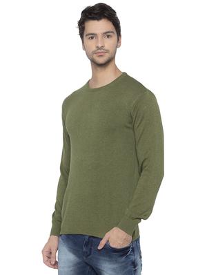 green solid pullover - 16714050 - Standard Image - 2