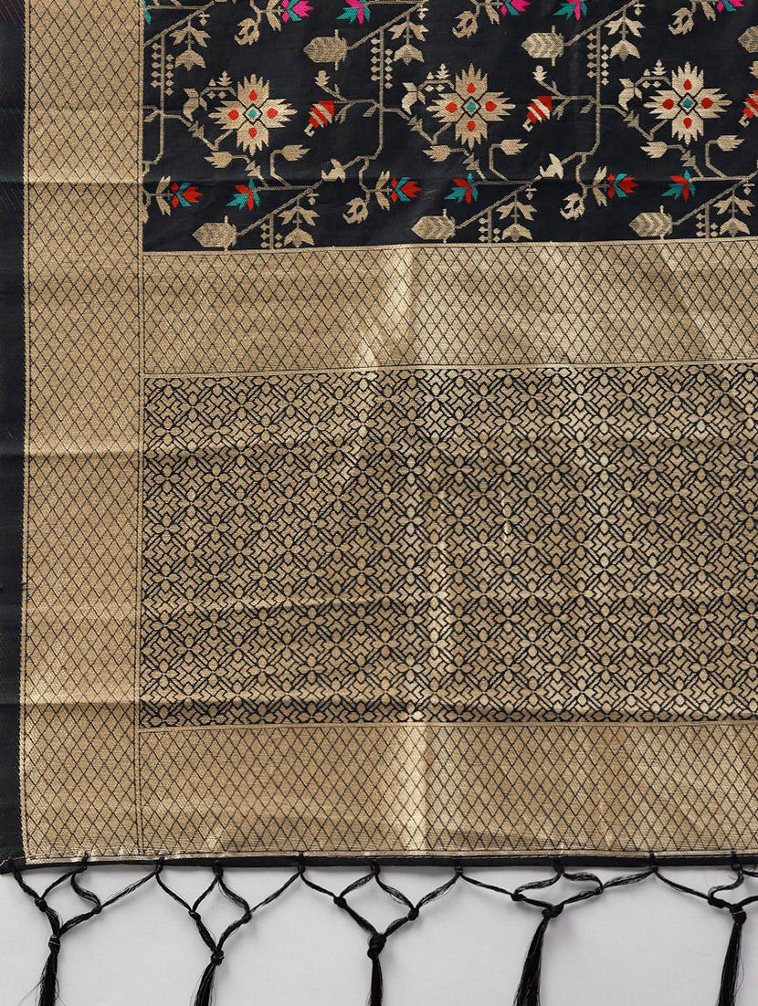 floral banarasi dupatta - 16714079 - Zoom Image - 2
