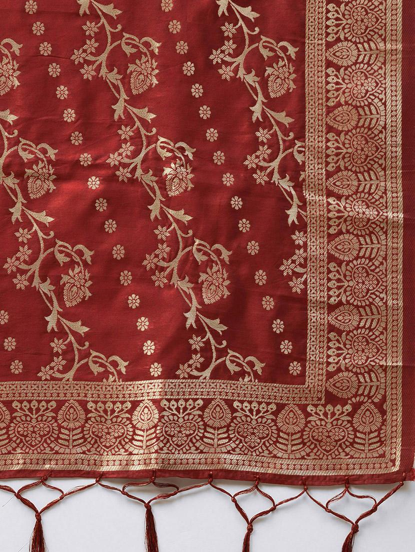 floral banarasi dupatta - 16714116 - Zoom Image - 2