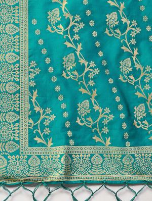 floral banarasi dupatta - 16714118 - Standard Image - 2