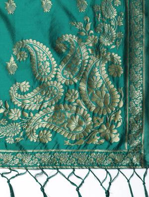 paisley banarasi dupatta - 16714125 - Standard Image - 2
