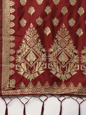 floral banarasi dupatta - 16714130 - Standard Image - 2