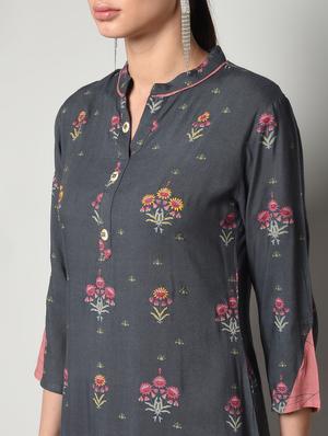 floral kurta palazzo set - 16714194 - Standard Image - 5