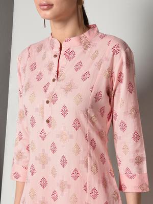 block print kurta pant set - 16714197 - Standard Image - 5
