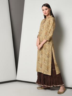 floral kurta skirt set - 16714199 - Standard Image - 2