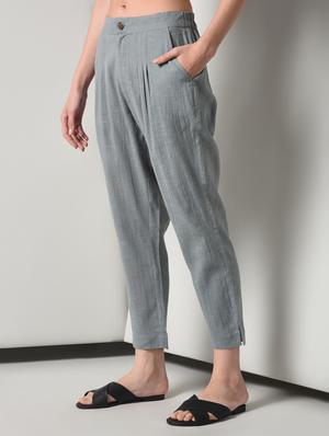 high rise pleated trouser - 16714207 - Standard Image - 2