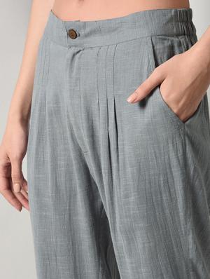high rise pleated trouser - 16714207 - Standard Image - 5