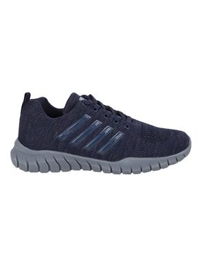 blue fabric lace up sport shoes - 16714293 - Standard Image - 2