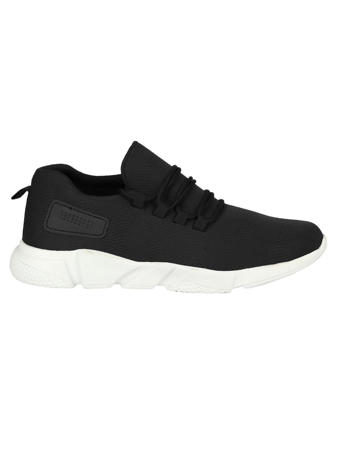 black fabric lace up sport shoes - 16714344 - Zoom Image - 2