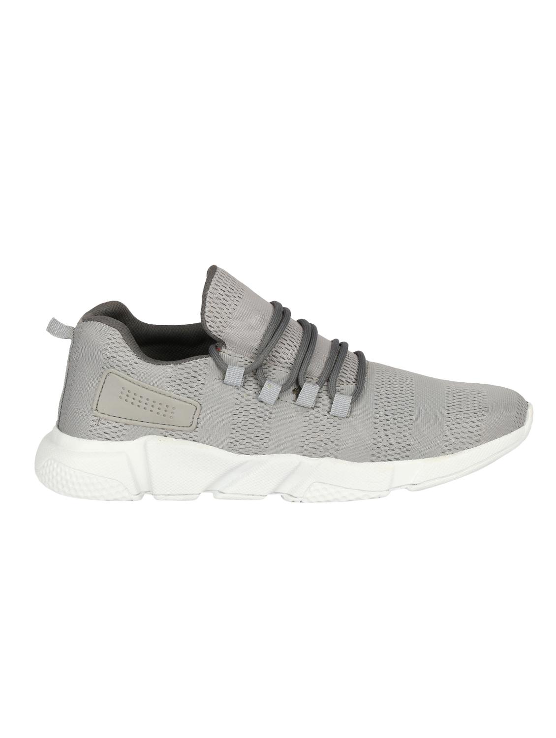 grey fabric lace up sport shoes - 16714346 - Zoom Image - 2