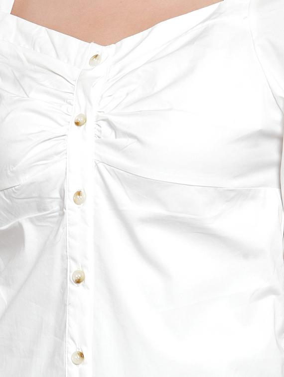 sweetheart neck solid shirt - 16714373 - Zoom Image - 5