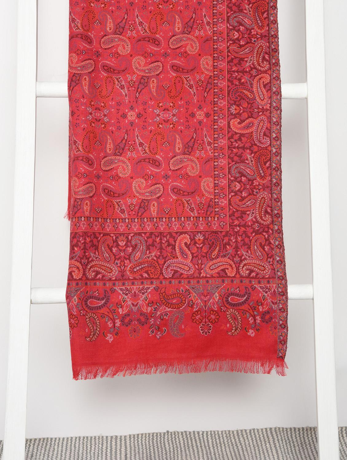 red wool stole - 16715407 - Zoom Image - 2
