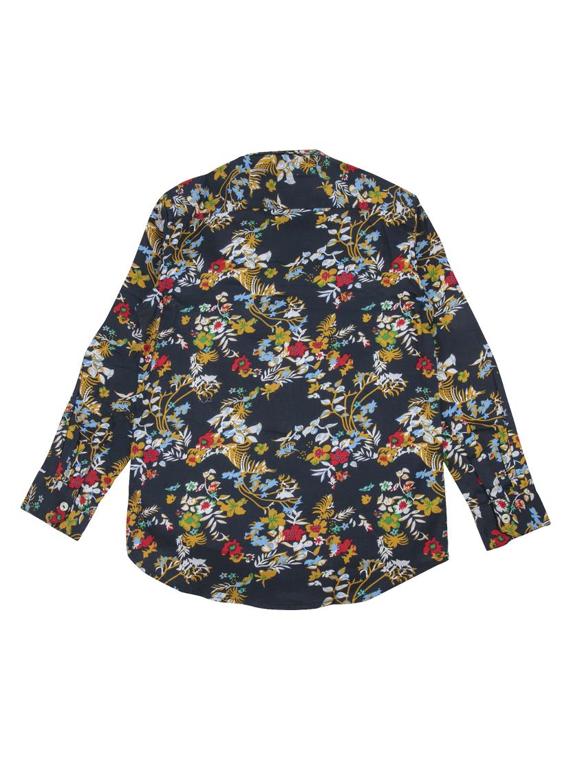 blue colored cotton shirt - 16716251 - Zoom Image - 2